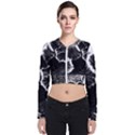 Tree Fungus High Contrast Long Sleeve Zip Up Bomber Jacket View1