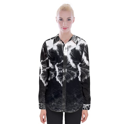 Tree Fungus High Contrast Womens Long Sleeve Shirt by okhismakingart