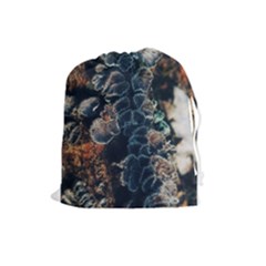 Tree Fungus Branch Vertical Drawstring Pouch (large) by okhismakingart