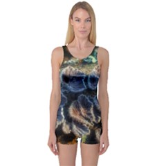 Tree Fungus Branch One Piece Boyleg Swimsuit