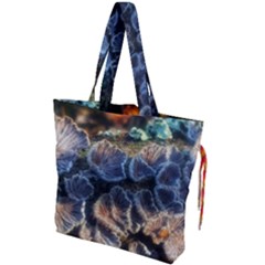 Tree Fungus Branch Drawstring Tote Bag