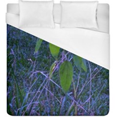 Blue Sunflower Duvet Cover (king Size) by okhismakingart