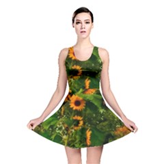Sunflowers Reversible Skater Dress by okhismakingart