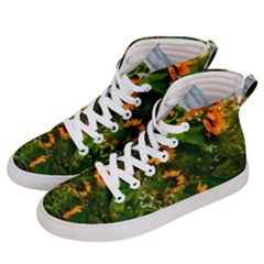 Sunflowers Men s Hi-top Skate Sneakers by okhismakingart