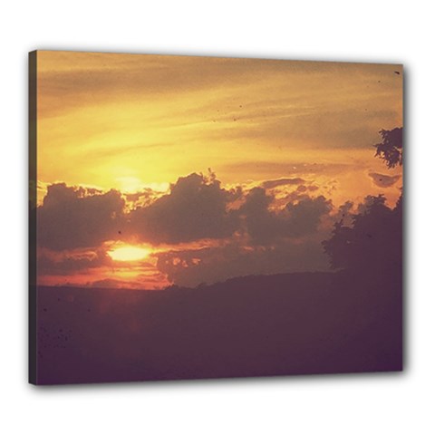 Early Sunset Canvas 24  X 20  (stretched) by okhismakingart