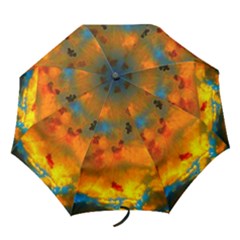 Tie-dye Sky Folding Umbrellas by okhismakingart