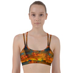 Tie-dye Sky Line Them Up Sports Bra by okhismakingart