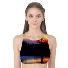 Pastel Sunrise Tank Bikini Top by okhismakingart