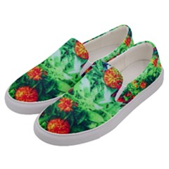 Intense Flowers Men s Canvas Slip Ons by okhismakingart