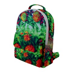 Intense Flowers Flap Pocket Backpack (large) by okhismakingart