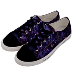 Purple Nettles Men s Low Top Canvas Sneakers by okhismakingart