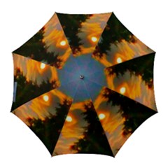 Sunrise And Fir Tree Golf Umbrellas by okhismakingart