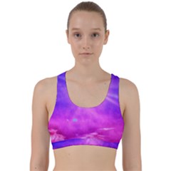 Purple Sun Back Weave Sports Bra by okhismakingart