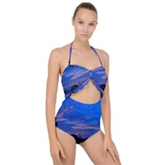 Blue Highway Scallop Top Cut Out Swimsuit by okhismakingart