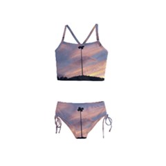 Parking Lot Sunset Girls  Tankini Swimsuit by okhismakingart