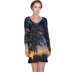 Sumac Sunset Long Sleeve Nightdress by okhismakingart