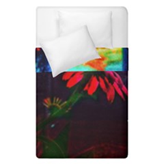 Neon Cone Flower Duvet Cover Double Side (single Size) by okhismakingart