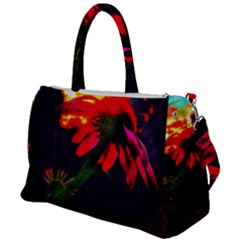 Neon Cone Flower Duffel Travel Bag