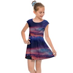 Afternoon Majesty Kids  Cap Sleeve Dress by okhismakingart