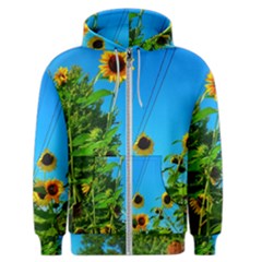 Bright Sunflowers Men s Zipper Hoodie by okhismakingart