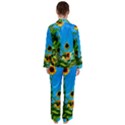 Bright Sunflowers Satin Long Sleeve Pyjamas Set View2