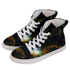 Emerging Sun Men s Hi-top Skate Sneakers by okhismakingart