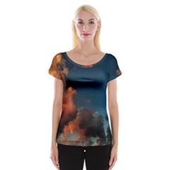 Favorite Clouds Cap Sleeve Top by okhismakingart