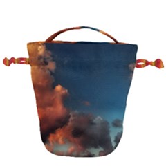 Favorite Clouds Drawstring Bucket Bag by okhismakingart