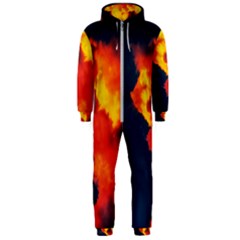 Ominous Clouds Hooded Jumpsuit (men)  by okhismakingart