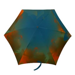 Orange And Blue Sky Mini Folding Umbrellas by okhismakingart