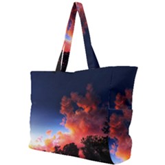 Deep Blue Sunset Simple Shoulder Bag by okhismakingart