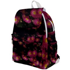 Purple Flowers With Yellow Centers Top Flap Backpack by okhismakingart