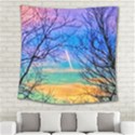 Pastel Plane Take-Off Square Tapestry (Large) View2