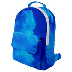 Deep Blue Clouds Flap Pocket Backpack (small) by okhismakingart