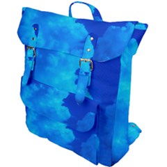 Deep Blue Clouds Buckle Up Backpack by okhismakingart