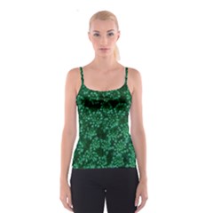 Green Queen Anne s Lace (up Close) Spaghetti Strap Top by okhismakingart