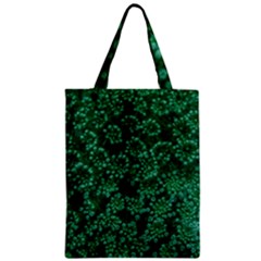 Green Queen Anne s Lace (up Close) Zipper Classic Tote Bag by okhismakingart