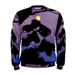 Moon And Catalpa Tree Men s Sweatshirt by okhismakingart