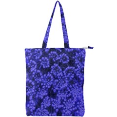 Blue Queen Anne s Lace (up Close) Double Zip Up Tote Bag by okhismakingart