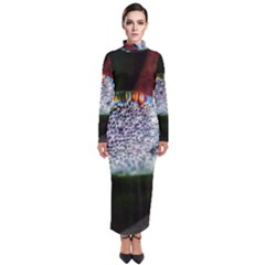 Rainbow Water Droplet Turtleneck Maxi Dress by okhismakingart