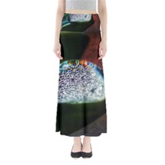 Rainbow Water Droplet Full Length Maxi Skirt by okhismakingart