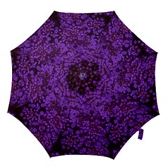 Purple Queen Anne s Lace Landscape Hook Handle Umbrellas (Medium)