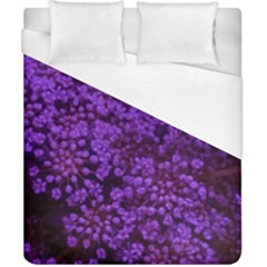 Purple Queen Anne s Lace Landscape Duvet Cover (california King Size) by okhismakingart