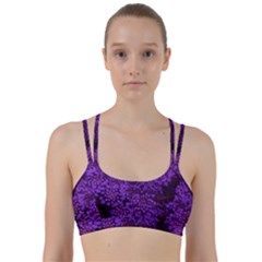 Purple Queen Anne s Lace Landscape Line Them Up Sports Bra