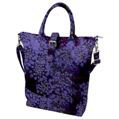 Blue Queen Anne s Lace Landscape Buckle Top Tote Bag by okhismakingart