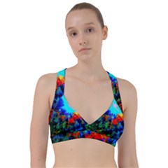 Psychedelic Spaceship Sweetheart Sports Bra