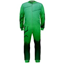 Creepy Green Scene Onepiece Jumpsuit (men)  by okhismakingart