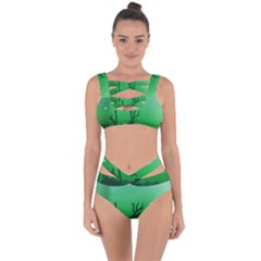 Creepy Green Scene Bandaged Up Bikini Set  by okhismakingart