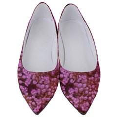 Pink Queen Anne s Lace Landscape Women s Low Heels