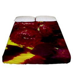 Sunflower And Cockscomb Fitted Sheet (california King Size) by okhismakingart